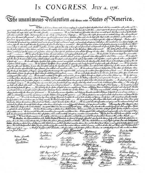 Декларация независимости США исторический документ в котором британские - фото 30