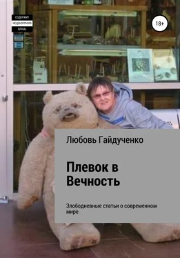 Любовь Гайдученко Плевок в Вечность обложка книги