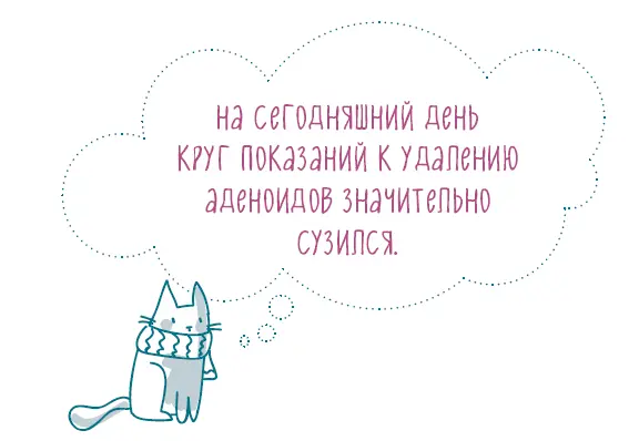Абсолютных показаний к удалению аденоидов например осталось всего три это - фото 11