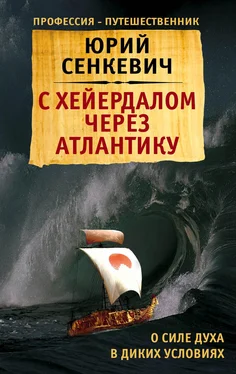 Юрий Сенкевич С Хейердалом через Атлантику. О силе духа в диких условиях обложка книги