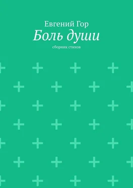 Евгений Гор Боль души. Сборник стихов обложка книги