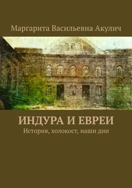 Маргарита Акулич Индура и евреи. История, холокост, наши дни обложка книги