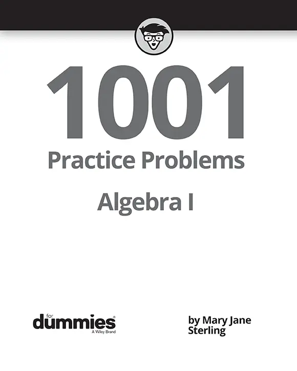 Algebra I 1001 Practice Problems For Dummies Published by John Wiley - фото 2