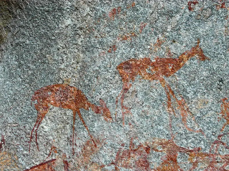 Наскальный рисунок в пещере Нсватуги Наскальные рисунки в пещере Инанке - фото 1