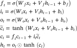 As initial values we define c 0 h 0 0 After processing the full sequence a - фото 426
