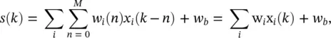 with k being the discrete time index for some sampling rate Δ t and w i n - фото 164