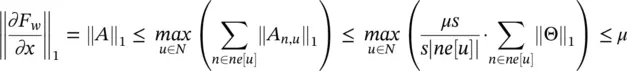 which implies that F wis a contraction map wr t 1 for any set of - фото 751