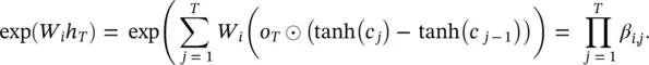 As tanh c j tanh c j 1 can be viewed as the update resulting from - фото 429