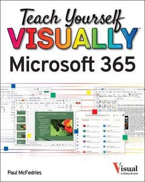 Paul McFedries Teach Yourself VISUALLY Microsoft 365 обложка книги