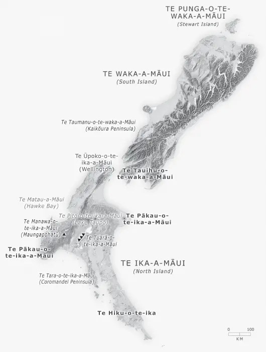 Map 1 Māui and Aotearoa New Zealand Source Te Ara The Encyclopedia of New - фото 2