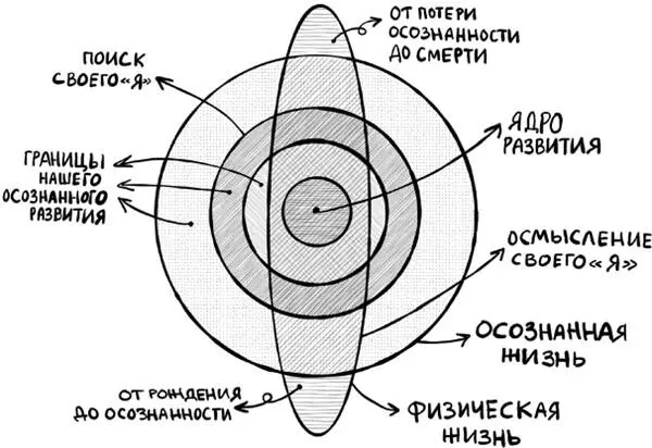 Вытянутое поле это наша физическая жизнь от первого до последнего вдоха - фото 1