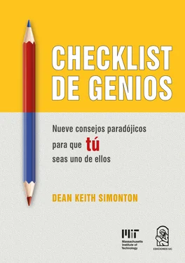 Dean Keith Simonton Checklist de Genios обложка книги