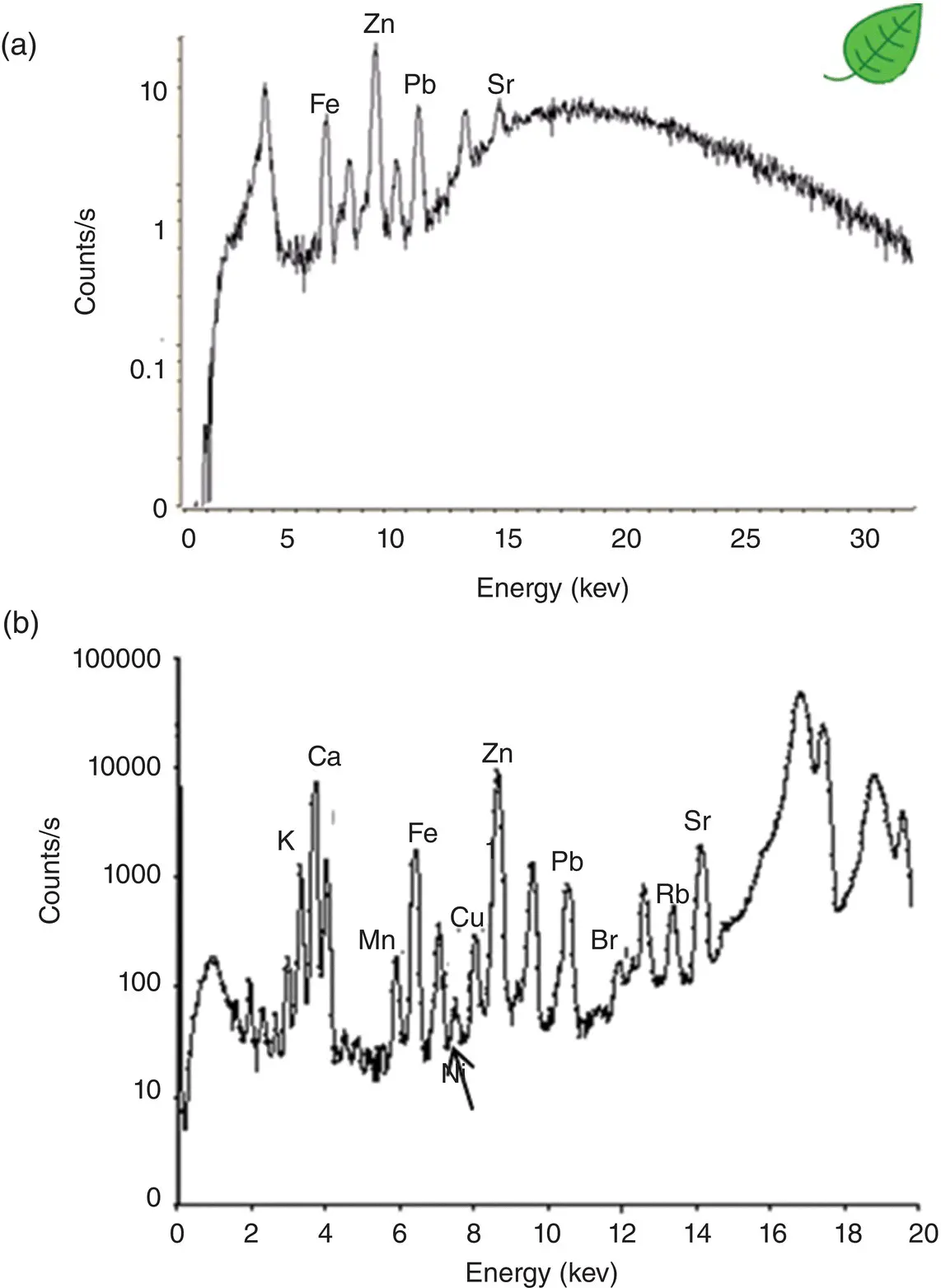 Figure 22 Spectra acquired in the analysis of a leaf sample collected in a - фото 10