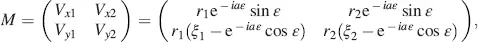 with the magnitudes of the eigenvectors V 1 and V 2 given by and - фото 286