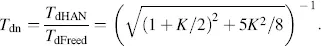 Figure 326 The ratio T dnin Equation 3110versus K for a p type nematic LC - фото 241