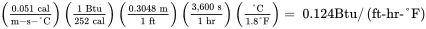 The usual notation for thermal conductivity is k C e to lbfts The - фото 35