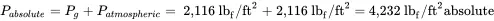 The pressure in psia is The corresponding gauge pressure in psi is - фото 25