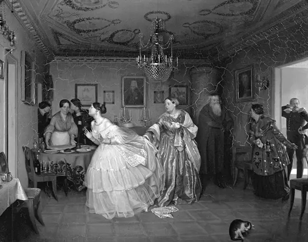 Сватовство майора Художник П Федотов 1848 г Надя Лёля собралась я - фото 33