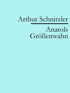 Arthur Schnitzler Anatols Größenwahn обложка книги