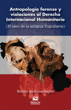 Edixon Quiñones Reyes Antropología forense y violaciones al Derecho Internacional Humanitario обложка книги