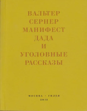 Вальтер Сернер Последняя расхлябанность. Манифест дада и тридцать три уголовных рассказа обложка книги