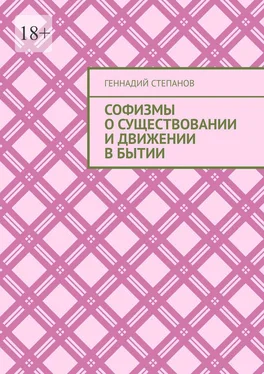 Геннадий Степанов Софизмы о существовании и движении в Бытии обложка книги