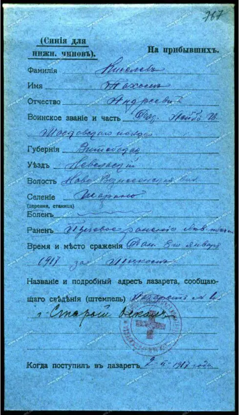 Информация сайта Первая мировая война Поиск героев войны - фото 19