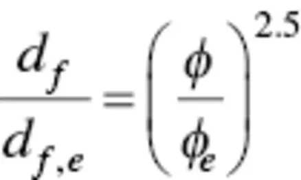 where d feis the diameter of the fibers electrospun at the entanglement - фото 17