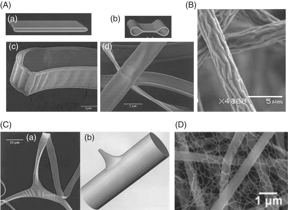 Figure 14 Overview of interesting electrospun structures A ad ribbons - фото 18