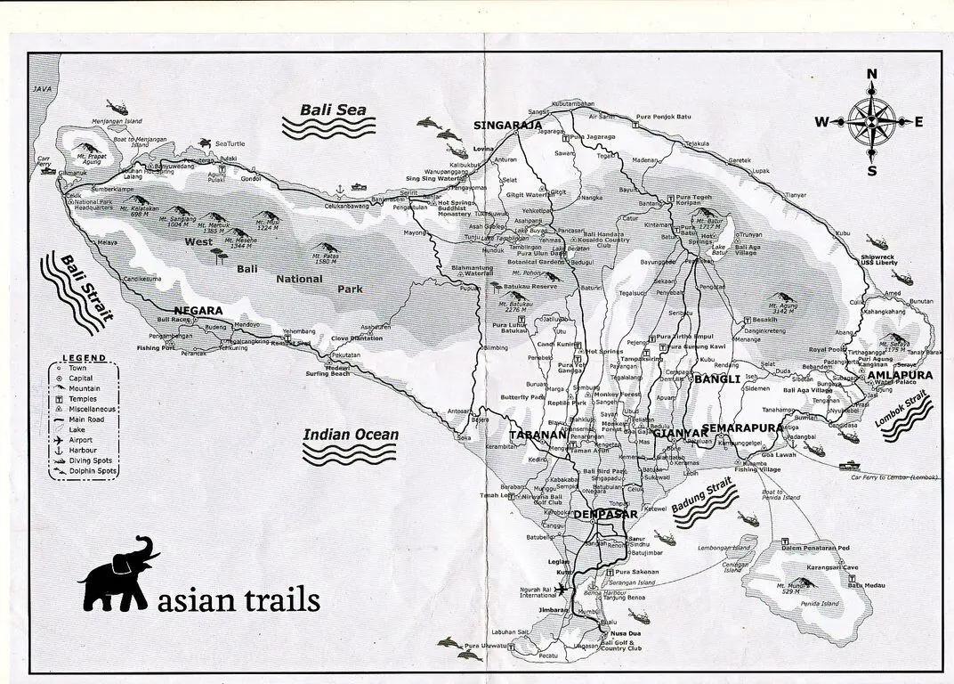 Abb 1 Karte von Bali Geographie Bali ist eine Insel mit der Größe von - фото 2