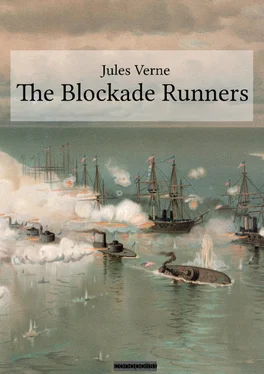 Jules Verne The Blockade Runners обложка книги