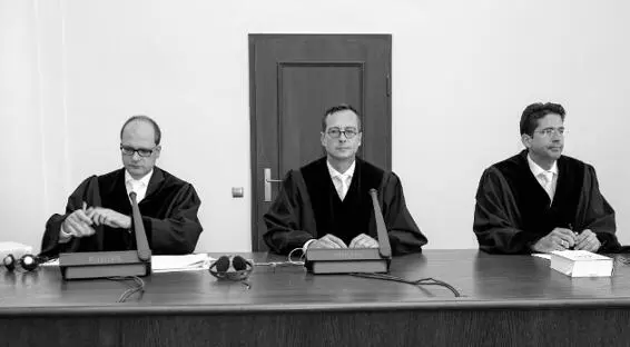 Die Berufsrichter der Strafkammer Volker Bruns Marc Tully Malte Wellhausen - фото 7