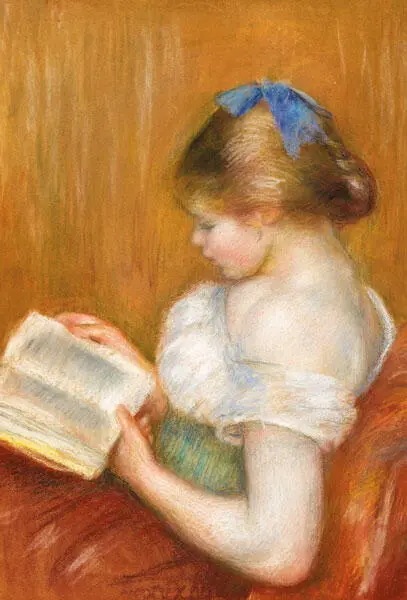 Пьер Огюст Ренуар Молодая женщина читает 1889 10 января Вечером в - фото 30
