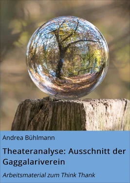 Andrea Bühlmann Theateranalyse: Ausschnitt der Gaggalariverein обложка книги