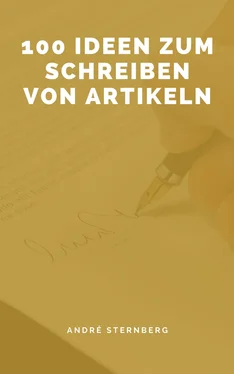 André Sternberg 100 Ideen zum Schreiben von Artikeln