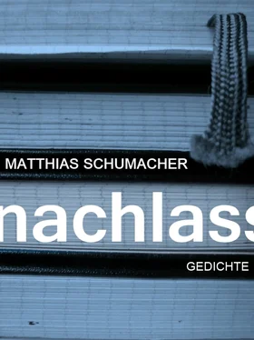 Matthias Schumacher NACHLASS обложка книги