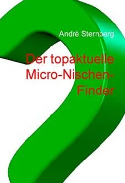 André Sternberg Der topaktuelle Micro-Nischen-Finder обложка книги