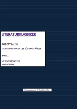 Robert Musil (hg. von Redaktion Müller) Literaturklassiker Band 1: Robert Musil - Die Verwirrungen des Zöglings Törleß обложка книги