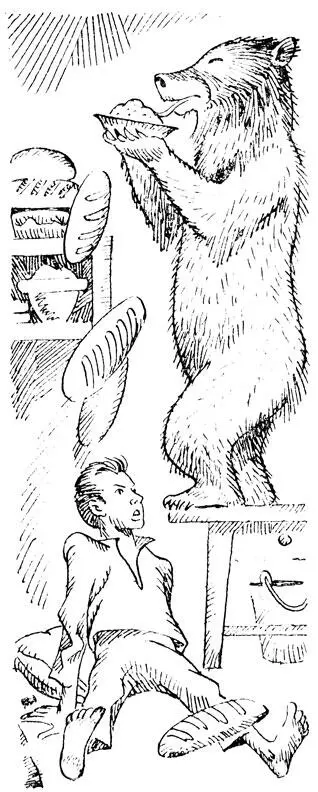 Медведица Галька Уютно разлеглись в клетке медведица с аппетитным хрустом и - фото 3