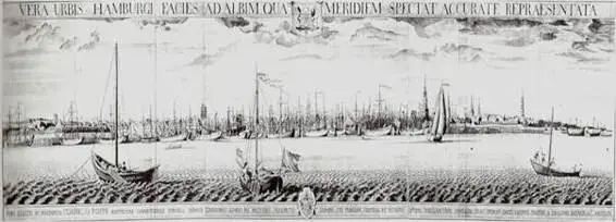 Abb 1 Hamburg um 1750 Caspar im Fahrwasser der Geschichte ist ein historischer - фото 1