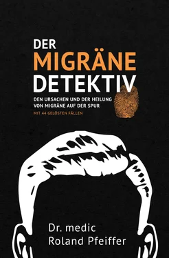 Dr. medic Roland Pfeiffer Der Migräne-Detektiv обложка книги