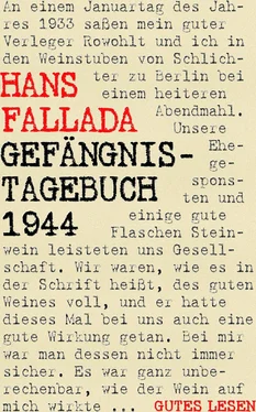 Hans Fallada Gefängnistagebuch 1944 обложка книги