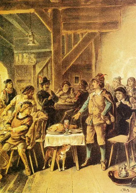 So komm nach Haus sprach der Junge zog sie heim und band sie im Stalle - фото 16