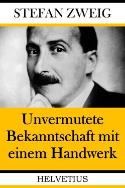 Stefan Zweig Unvermutete Bekanntschaft mit einem Handwerk обложка книги