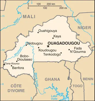 Karte von Burkina Faso Quelle CIA World Factbook Burkina Faso Deutschland - фото 2