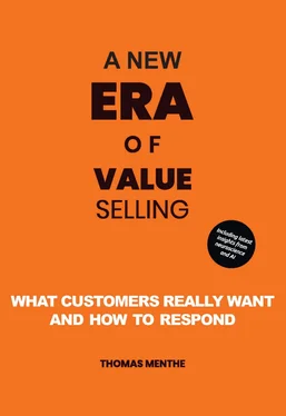 Thomas Menthe A new era of Value Selling обложка книги