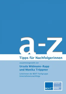 Ursula Widmann-Rapp a – z Tipps zur Unternehmensnachfolge für Nachfolgerinnen обложка книги