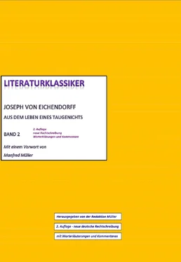 Joseph von Eichendorff Joseph von Eichendorff – Aus dem Leben eines Taugenichts обложка книги