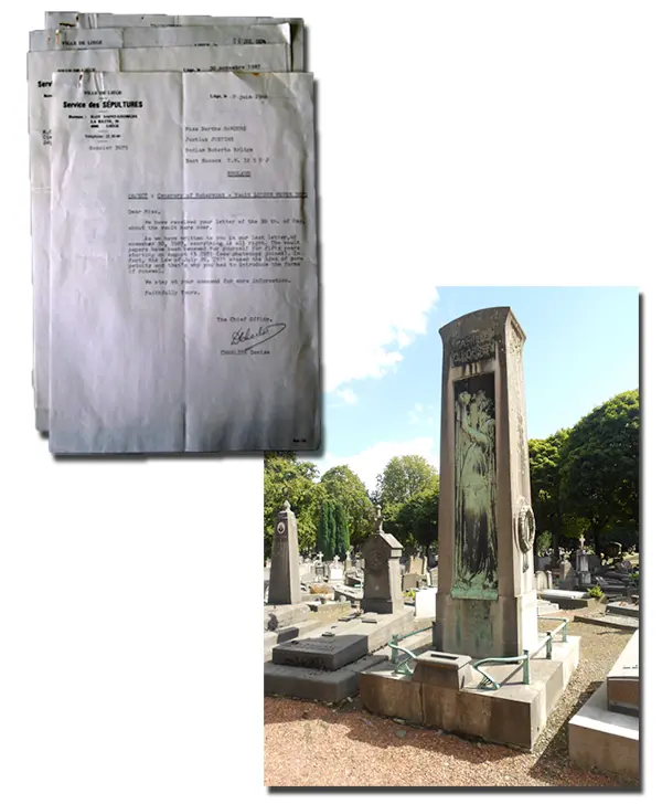 Briefe vom Friedhofsamt in Liège und das Grabmal Warum liegen in Berthas - фото 5