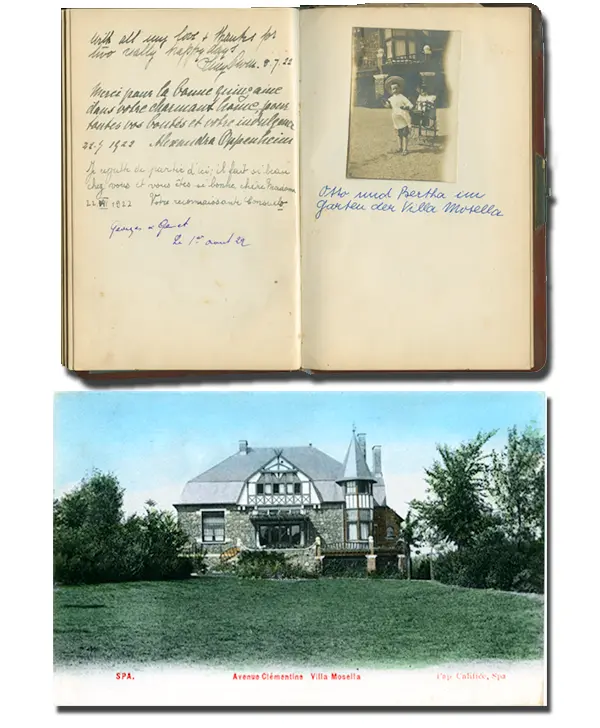 Das Gästebuch und die Villa Mosella in Spa Das Gästebuch mit dem roten - фото 6